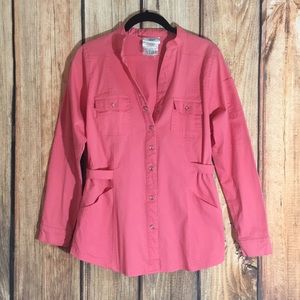 Happy Scrubs brand XS coral pink Scrub Jacket